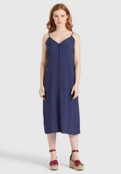 Khujo Femme VALERIYA Robe De Jour Dark Blue -khujo Soldes b860103b0db4482293102fe65a403bff