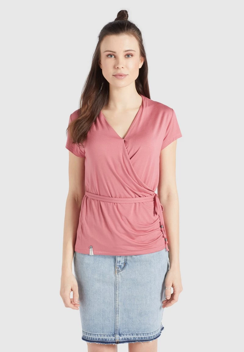 Khujo LETICIA T Shirt Imprimé Rosa Femme 11 Khujo LETICIA T Shirt Imprimé Rosa Femme – Image 9