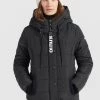 Khujo Femme SYBILLE LIGHT Veste D'hiver Dunkelgrau -khujo Soldes ba61b284d30943408ab89abb50ec4288