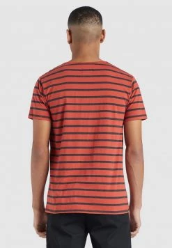 Khujo SAER T Shirt Imprimé Orange Homme -khujo Soldes bb0099a574f84a77a5667f0da1440e1d