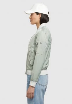 Khujo Femme STENCE Blouson Bomber Grey -khujo Soldes bb89d61bd9a243ccb9188a11112e1d69
