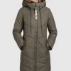 Khujo ARIBAY Veste D'hiver Dunkeloliv Femme
