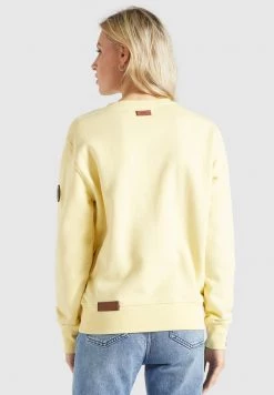 Khujo LISEL Sweatshirt Hellgelb Femme -khujo Soldes bfa0d2eddb424c299422ca09ae1f95ee