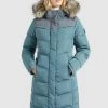 Khujo Femme LUBECK LONG Veste D'hiver Blaugrau -khujo Soldes bfbe0a512ffb4a30a6ad3d3fc30129c4
