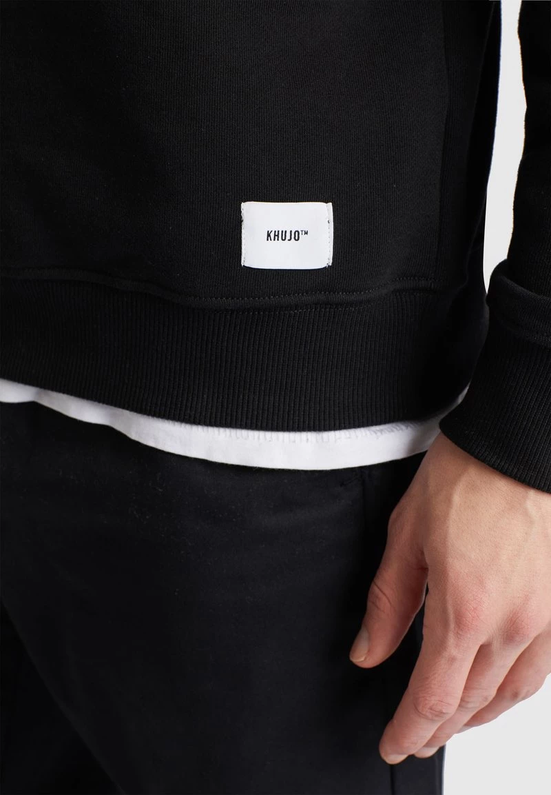 Khujo Homme KANYE Sweatshirt Black 8 Khujo Homme KANYE Sweatshirt Black – Image 6