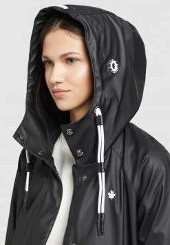 Khujo ODELIE Veste Imperméable Schwarz Femme -khujo Soldes c3e105c82f254551add6203896baa011