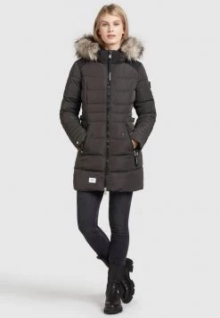 Khujo AMARAY2 Veste D'hiver Dunkelgrau Femme -khujo Soldes c42cf8e72b114eec9db13a397459adf7