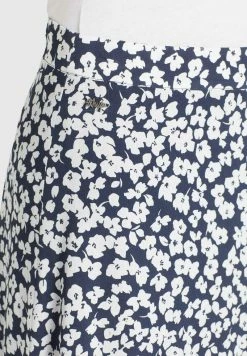 Khujo UNDINE Jupe Trapèze Dunkelblau Weiß Geblümt Femme -khujo Soldes c591c2f35a3641fda55c42c5544a3488