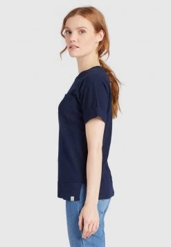 Khujo ALLMUT T Shirt Basique Dark Blue Femme -khujo Soldes c6110b82a22247f0aac722ae0618522b