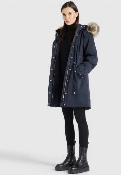 Khujo HARUNA Veste D'hiver Dunkelblau Femme -khujo Soldes c678c3b31d49464e9d952a23b1278f9d