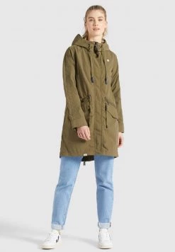 Khujo Femme NEPHELE Parka Khaki -khujo Soldes caeee23939bf480bace48f7b27a50cc6