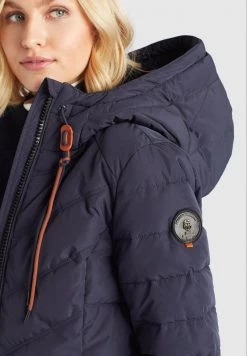 Khujo EIJA Veste D'hiver Dunkelblau Femme -khujo Soldes cbb6f5637b094212b052fe10f75e8f9f