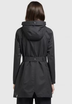 Khujo LAUREN Trench Schwarz Femme -khujo Soldes cf6bc3da2dc845189100ace9140c60d2