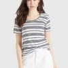 Khujo PERGOLA T Shirt Basique Naturweiß Dunkelblau Gestreift Femme -khujo Soldes d4087d4b304447549e19b2987b74eadb