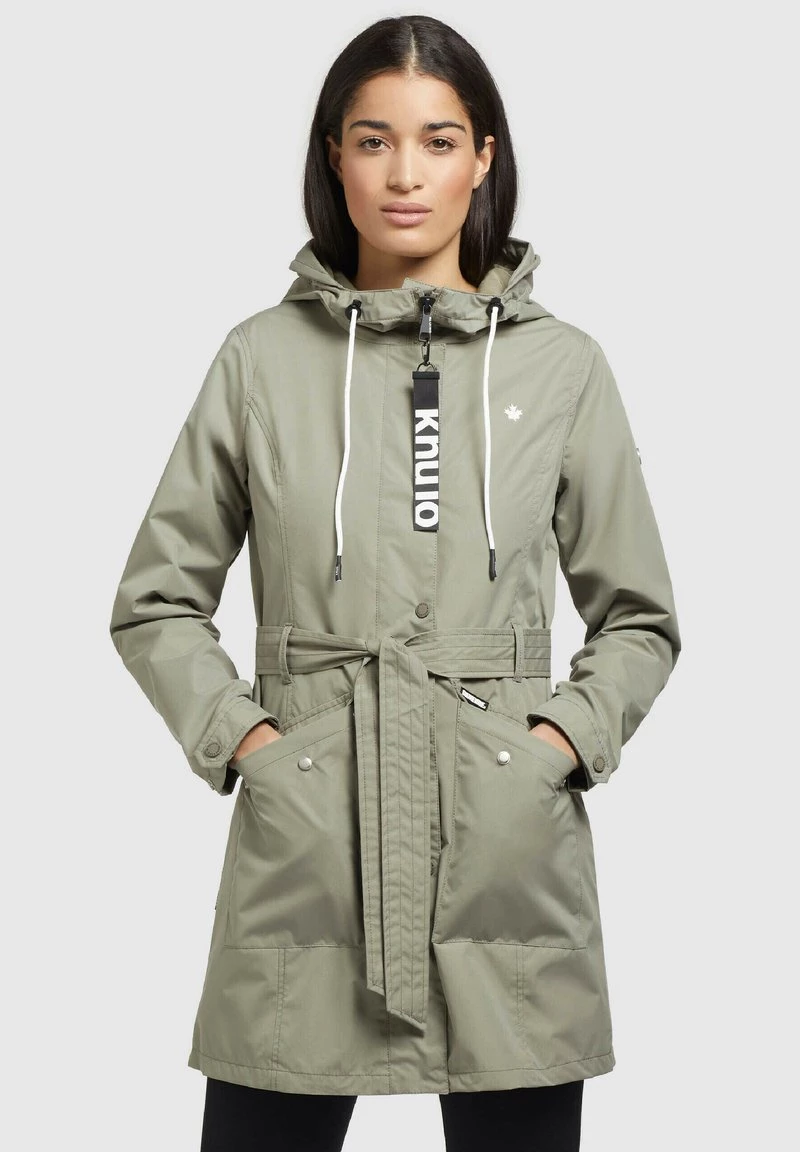 Khujo Femme LAUREN Trench Graugrün 3 Khujo Femme LAUREN Trench Graugrün