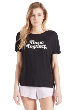 Khujo BANANI INSTINCT T Shirt Imprimé Schwarz Femme
