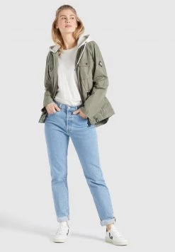 Khujo Femme FAMKE Veste Mi Saison Hellkhaki -khujo Soldes d51abad201e4401b9299b93b78ce9354