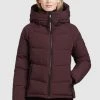 Khujo Femme ISIDORA Veste D'hiver Weinrot -khujo Soldes d5e41994fd1242d0a0a634b4d9a7a515