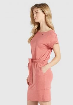 Khujo Femme RAMONA Robe En Jersey Rose Melange -khujo Soldes d5f740b93bfa4d65881978fb41697a45