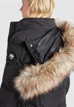 Khujo Femme LUBECK LONG4 Veste D'hiver Schwarz -khujo Soldes d6a3ac99e266410aaef41d17cf121cae
