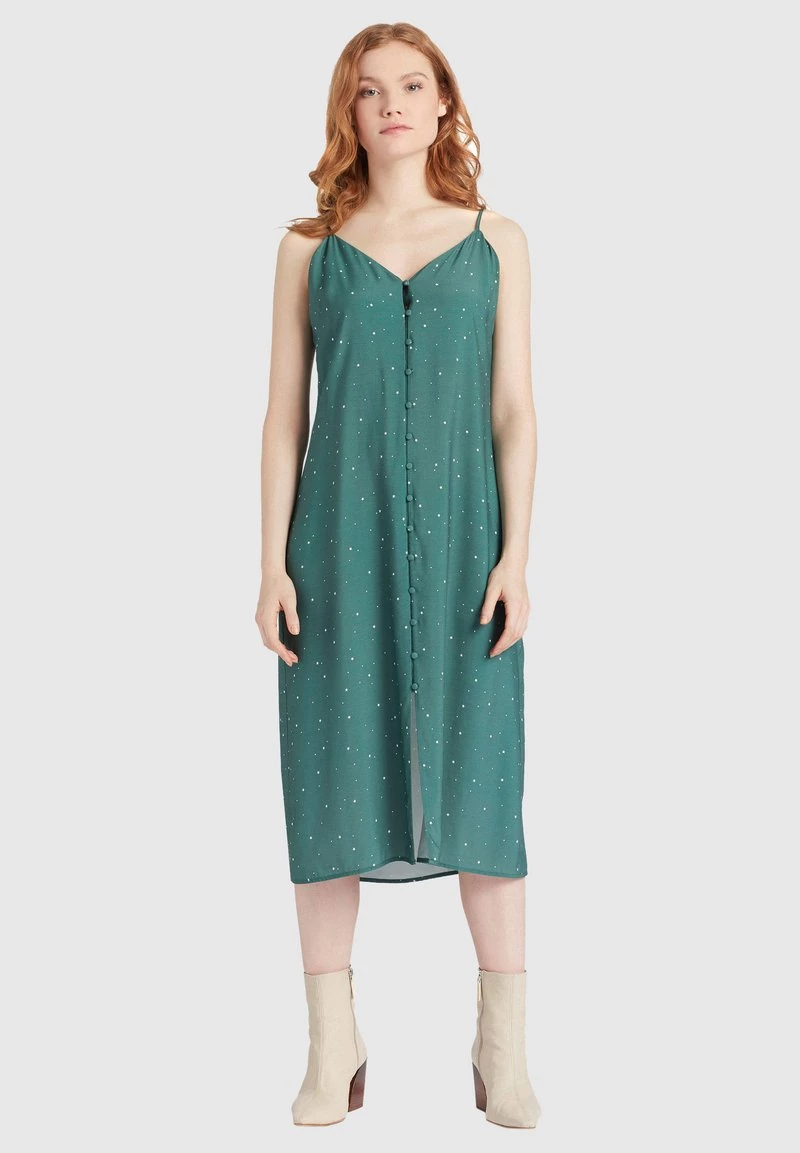 Khujo VALERIYA Robe De Jour Green Femme 10 Khujo VALERIYA Robe De Jour Green Femme – Image 8
