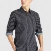 Khujo WAITE Chemise Schwarz Gestreift Homme -khujo Soldes d84f9e75ef264722a8492c0fdc5f834f