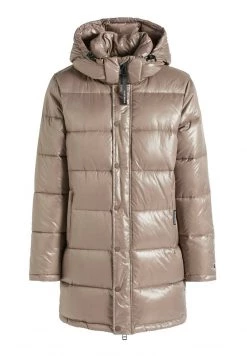Khujo WENCKE SHINY Veste D'hiver Taupe Glänzend Femme -khujo Soldes da03497085c949e3b48513a802551390