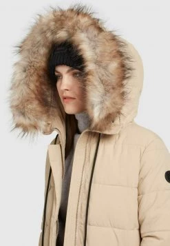 Khujo MANTEL JARVANA Veste D'hiver Beige Femme -khujo Soldes da688dfd27b54d52abfd9a9c2f3d1fa9