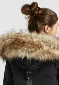 Khujo AKANDI Veste D'hiver Schwarz Femme -khujo Soldes dc62a6fe4b0d438eac66cd815d796bc2