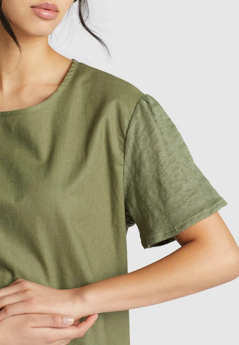Khujo ALONNA T Shirt Imprimé Olive Femme 7 Khujo ALONNA T Shirt Imprimé Olive Femme – Image 5