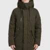 Khujo HOLDER Veste D'hiver Dunkelgrün Homme -khujo Soldes def05a3a54c94a3581ea2e99bab20455
