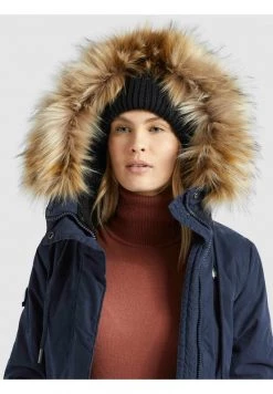Khujo CODISH Veste D'hiver Dunkelblau Femme -khujo Soldes df88f127861a4a2489d13c1be2f6c5f3