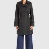 Khujo AMELE Trench Schwarz Femme -khujo Soldes dfe9e067acb54e81b68b126a437b809c