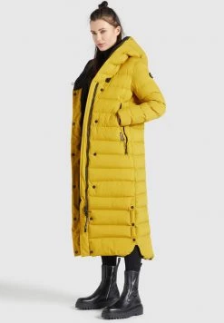 Khujo DIWANA MATT Veste D'hiver Gelb Femme -khujo Soldes e040945d928b47b8b7078e56dcde0ee1
