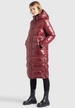 Khujo CORINNA Veste D'hiver Weinrot Glänzend Femme -khujo Soldes e191b1d640a94f909904f2d90ac71044