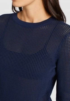 Khujo COSIMA Pullover Dark Blue Femme -khujo Soldes e2ad5d0810d945479f4c94f6fbbb841b