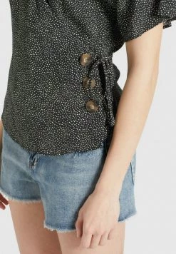 Khujo Femme GIOVANNA Blouse Schwarz Weiß Gepunktet -khujo Soldes e386d067470f420e94c1209db94a6784