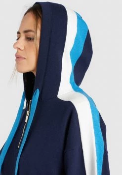 Khujo Femme ZENGINA Sweat à Capuche Blue/white -khujo Soldes e5ef420d8c784a5084c089c5435b4495