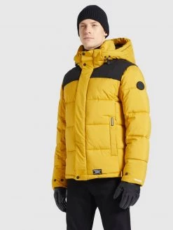 Khujo Homme HELSINKI Veste D'hiver Gelb -khujo Soldes e632dbd148414442bdb666fb92c16507