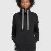 Khujo Femme Sweat à Capuche Zippé Schwarz -khujo Soldes e7c8e1bbbe6b49968df66288956caacd