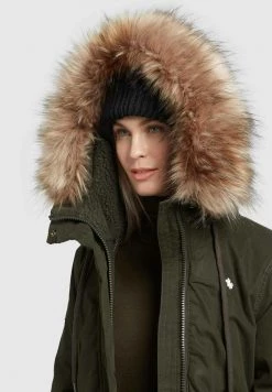 Khujo Femme CODISH Veste D'hiver Dunkelgrün -khujo Soldes e84def3c0cab42afb22e7a8ba7d2c1b3