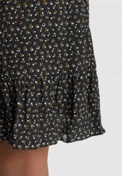 Khujo KELSA Robe De Jour Schwarz Geblümt Femme -khujo Soldes ea2b6c7d929c49118d462067eccd003e