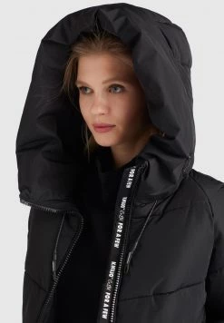 Khujo ESILA Veste D'hiver Schwarz Femme -khujo Soldes eb8659bd7d8d4df882e41e081d5a7d3f