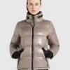 Khujo BLONDIE Veste D'hiver Taupe Glänzend Femme