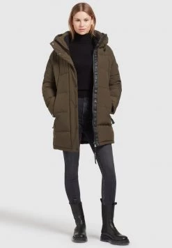 Khujo DORASI Veste D'hiver Khaki Femme -khujo Soldes ecda2f780fe4406daa9f1232649de23f