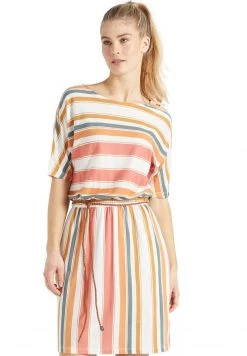 Khujo Femme GABY Robe En Jersey Mehrfarbig Gestreift -khujo Soldes eefa20ba6f414724a1f5b5109c9d5c87