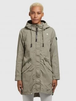 Khujo GAMES Parka Graugrün Femme