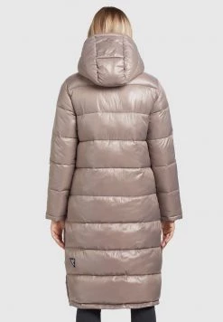 Khujo Femme CORINNA SHINY Veste D'hiver Taupe Glänzend -khujo Soldes f0d3dbae967c4091a1de187ef72c1992