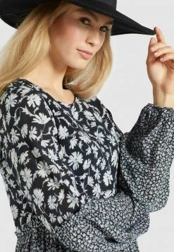 Khujo Femme GRANATA Robe De Jour Schwarz Weiß -khujo Soldes f12444c5d32c41ebbe6b3c173eb8ee23