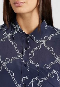 Khujo COLLINS Chemisier Dark Blue Femme -khujo Soldes f400152e79a941bf8a4d8dbf646fb603